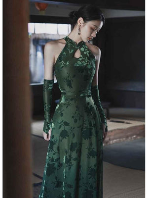 Green Dance Qiapo/Cheongsam - Yandan_Hanfu