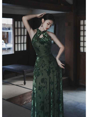 Green Dance Qiapo/Cheongsam - Yandan_Hanfu