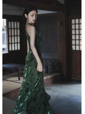 Green Dance Qiapo/Cheongsam - Yandan_Hanfu