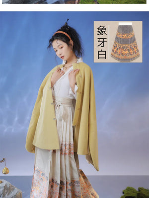 Mamian | Hanfu Dress | Red White - Yandan_Hanfu