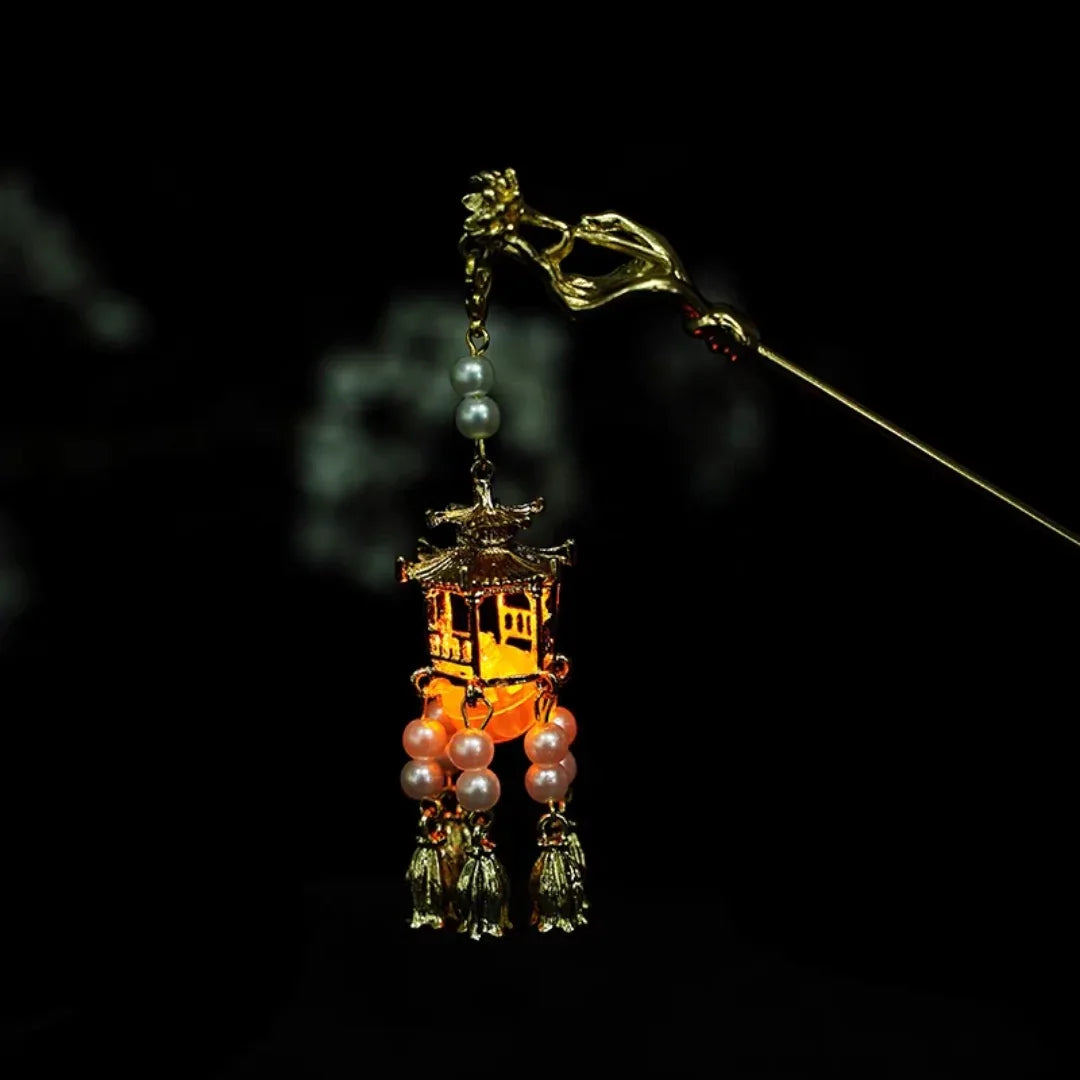 Shinning pavilion tassel hairpin - Yandan_Hanfu