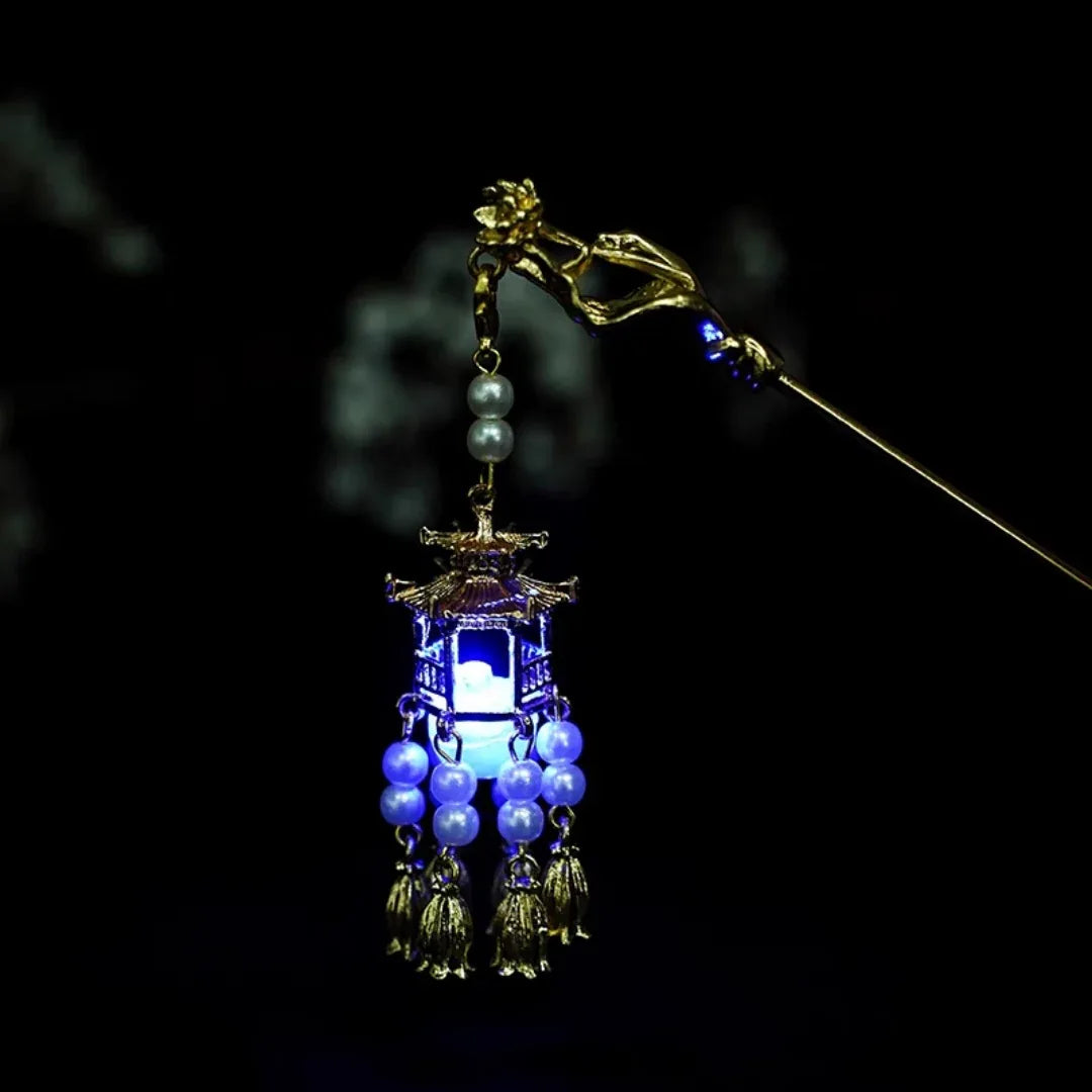 Shinning pavilion tassel hairpin - Yandan_Hanfu