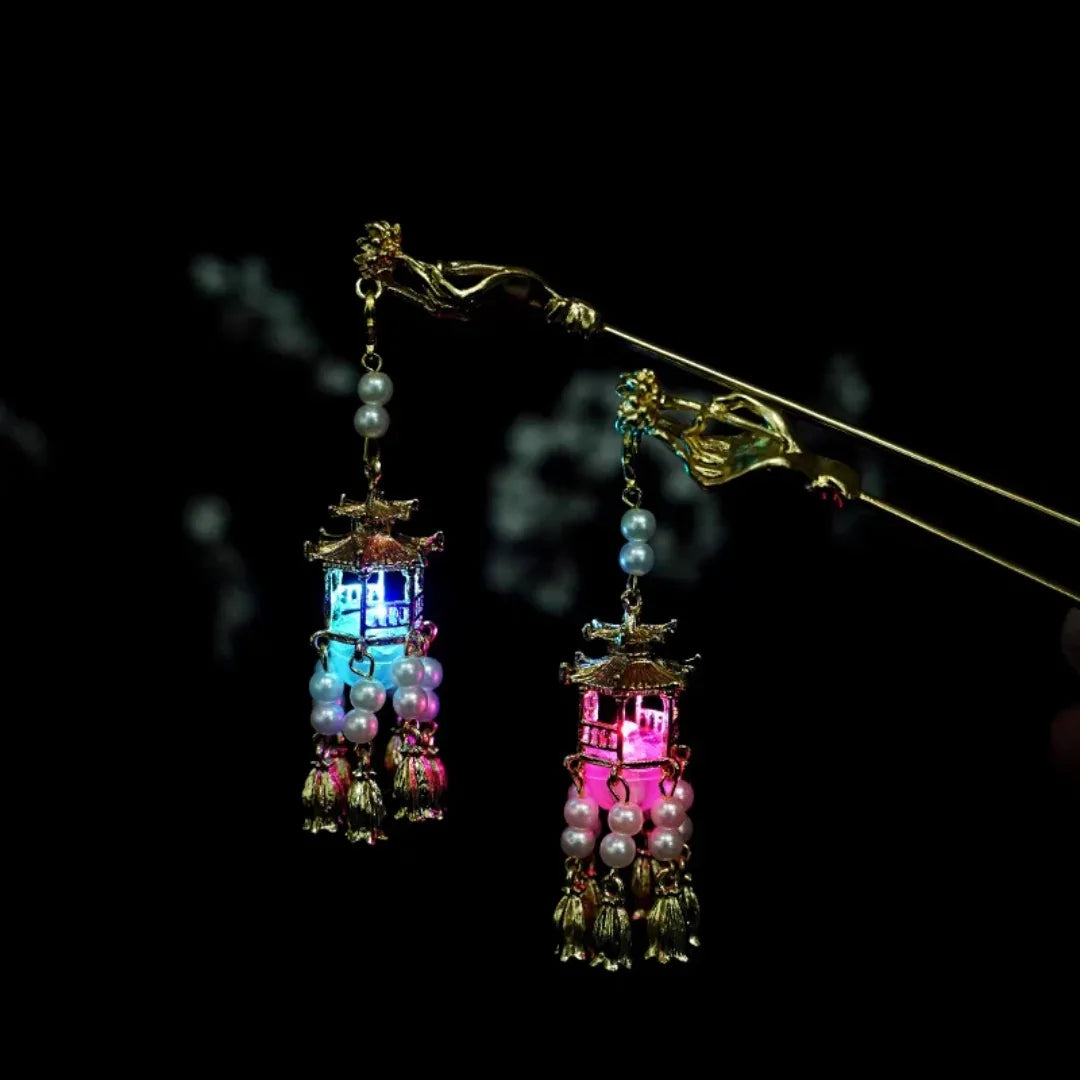 Shinning pavilion tassel hairpin - Yandan_Hanfu