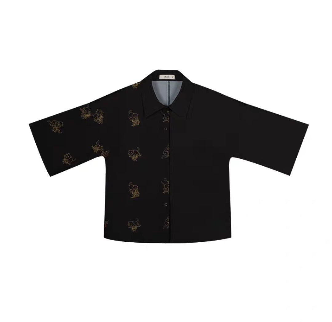 Black modern hanfu set| Ma mian qun|Ming dynasty - Yandan_hanfu_china