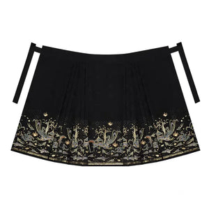 Black modern hanfu set| Ma mian qun|Ming dynasty - Yandan_Hanfu