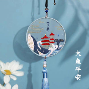 Handmade embroidery Lucky charm material pack - Yandan_hanfu_china