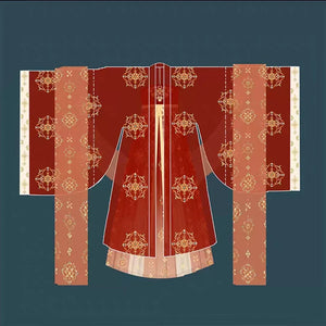 Tan dynasty embroidered hanfu dress - Yandan_Hanfu