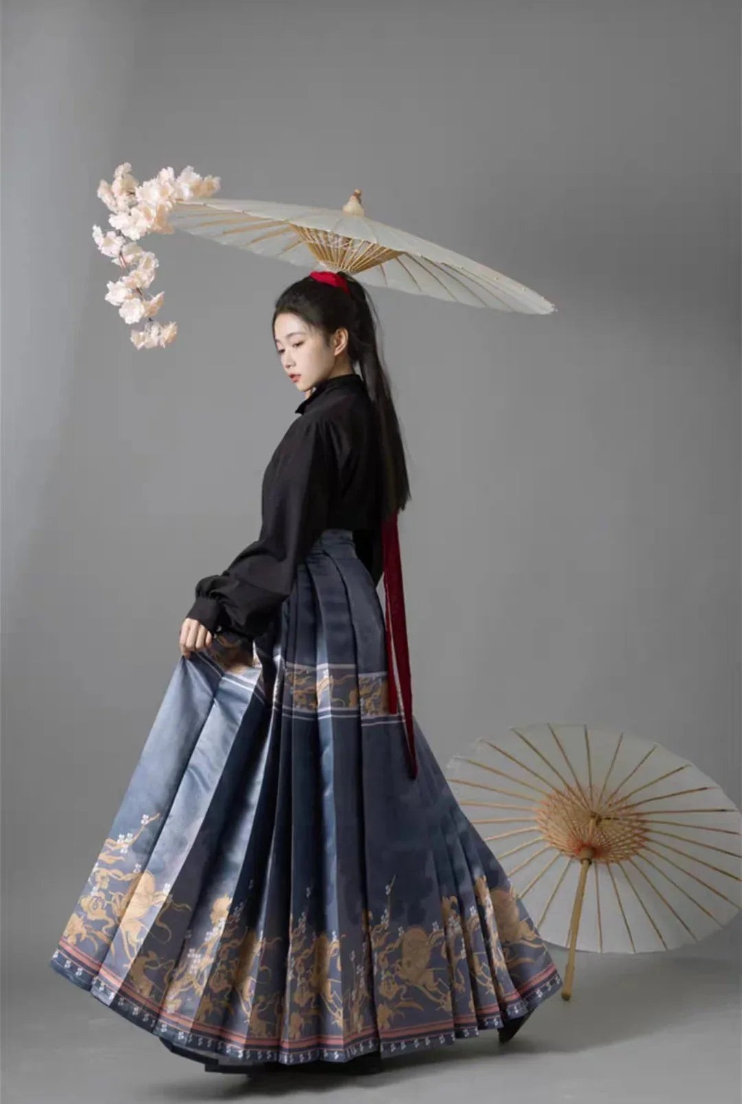 Ming Dynasty|JIUMI Modern Hanfu Set| Mamian - Yandan_Hanfu