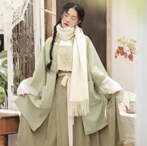 Ming Dynasty | Winter Modern Hanfu | Mamian - Yandan_Hanfu