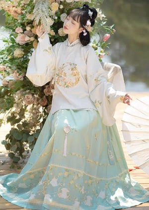 Ming Dynasty | Rabbit Hanfu Set - Yandan_Hanfu