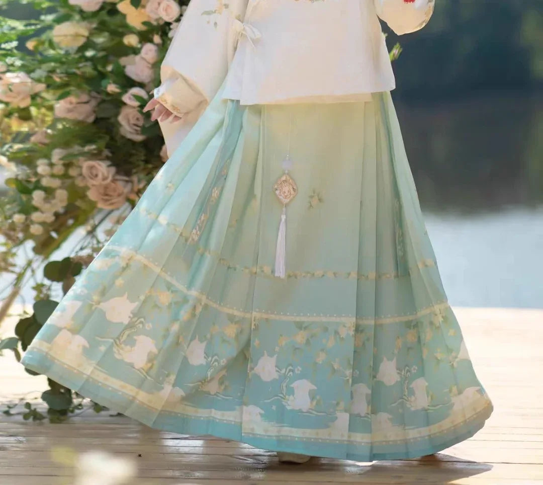 Ming Dynasty | Rabbit Hanfu Set - Yandan_Hanfu