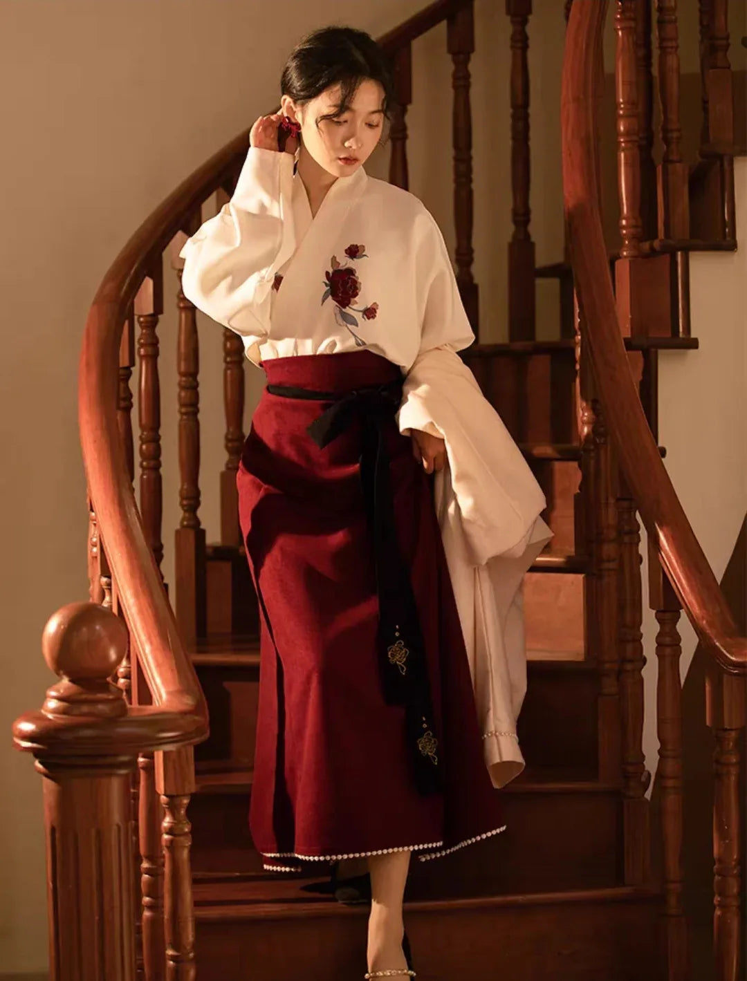 Rose | Modern Red Hanfu - Yandan_Hanfu