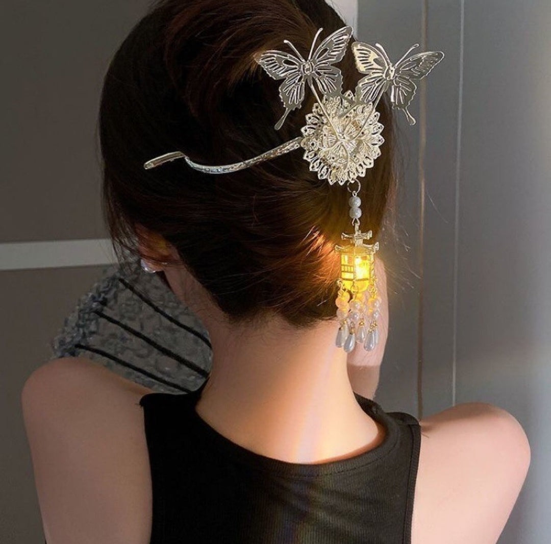 Lantern butterfly hairpin 【新中式】 - Yandan_hanfu_china