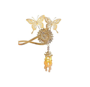 Lantern butterfly hairpin 【新中式】 - Yandan_hanfu_china