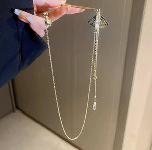 Fan Tassel Hairpin - Yandan_hanfu_china