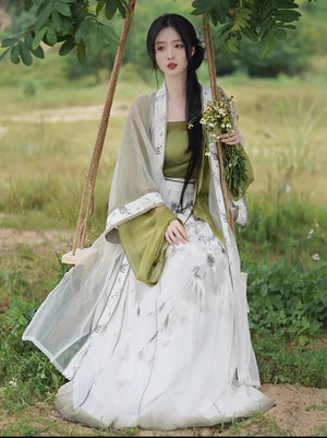 Song Dynasty | Green Hanfu 【Bamboo 竹】 - Yandan_Hanfu