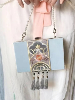 Handmade Embroidery Rectangular Hanfu Bag - Yandan_Hanfu