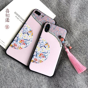 Chinese-style phonecase-喜相逢pink Yandan_hanfu_china