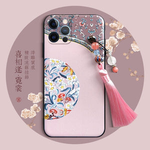 Chinese-style phonecase-喜相逢pink Yandan_hanfu_china