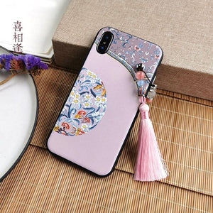 Chinese-style phonecase-喜相逢pink - Yandan_Hanfu
