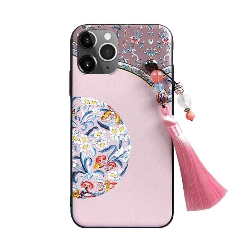 Chinese-style phonecase-喜相逢pink Yandan_hanfu_china iPhone12