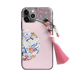 Chinese-style phonecase-喜相逢pink - Yandan_Hanfu
