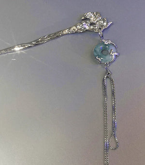 Dragon jade hairpin - Yandan_Hanfu