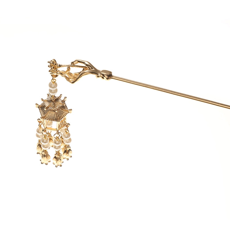 Shinning pavilion tassel hairpin - Yandan_hanfu_china