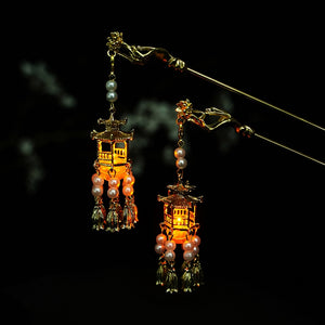 Shinning pavilion tassel hairpin - Yandan_hanfu_china