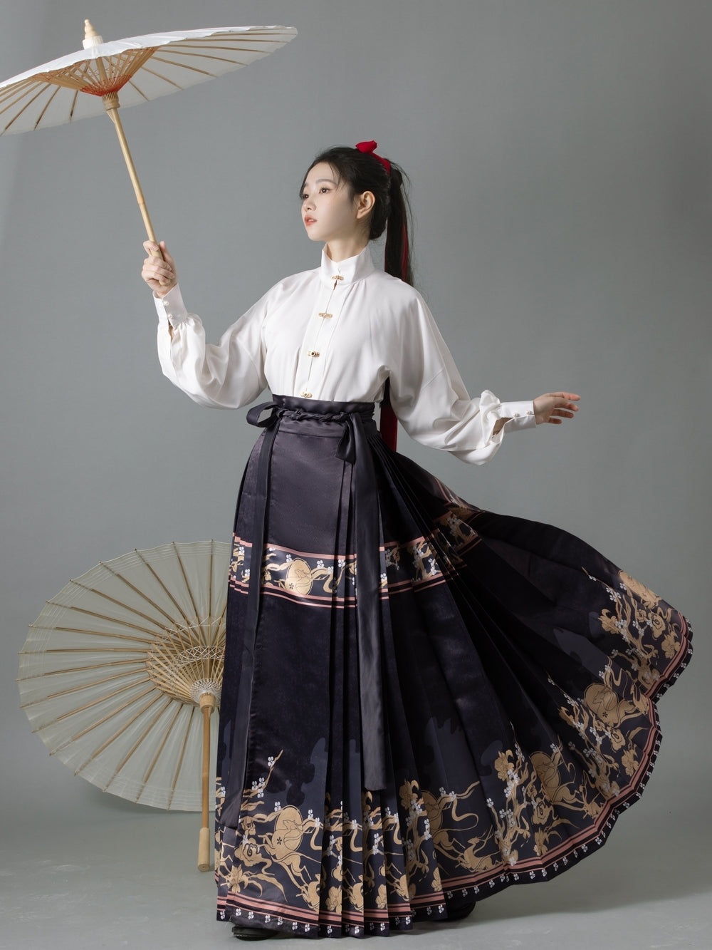 Ming Dynasty|JIUMI Modern Hanfu Set| Mamian - Yandan_hanfu_china