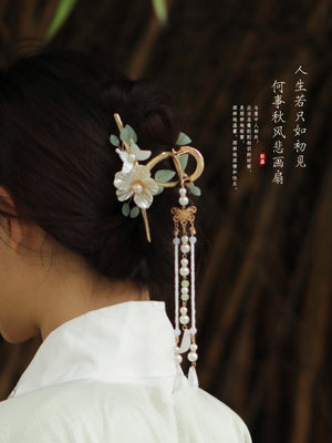 FlowerTassel Claw Clip - Yandan_hanfu_china