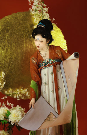 Featuring a diverse collection of Hanfu styles, this display presents a blend of traditional and modern elements, from the intricate embroidery of classic Hanfu to contemporary menswear. The assortment includes authentic Tang Dynasty dresses and detailed Ming Dynasty Hanfu, alongside luxurious royal attire and scholar officials' outfits. With a special emphasis on men's Hanfu, the exhibit highlights the rich cultural tapestry of traditional Asian clothing and modern, Asian-inspired fashion