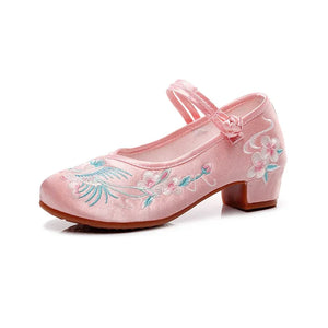 Qing Plum | Embroidered Hanfu Shoes - Yandan_Hanfu