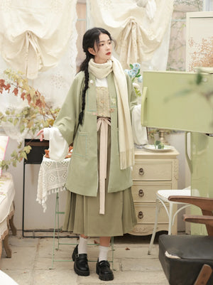 Ming Dynasty | Winter Modern Hanfu | Mamian - Yandan_Hanfu