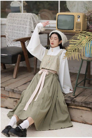 Ming Dynasty | Winter Modern Hanfu | Mamian - Yandan_Hanfu