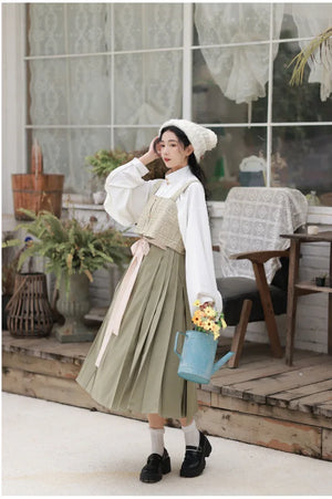 Ming Dynasty | Winter Modern Hanfu | Mamian - Yandan_Hanfu