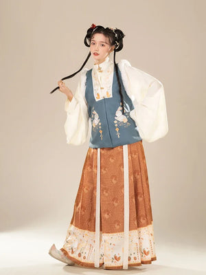Ming Dynasty | Ru Yi Hanfu Set Spring|Autumn|Winter - Yandan_Hanfu