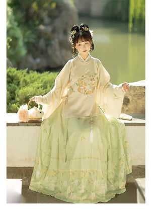 Ming Dynasty | Rabbit Hanfu Set - Yandan_Hanfu