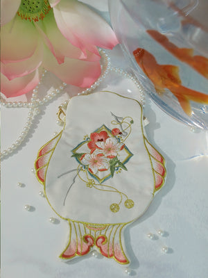 Hanfu Goldfish Embroidered Bag - Yandan_hanfu_china