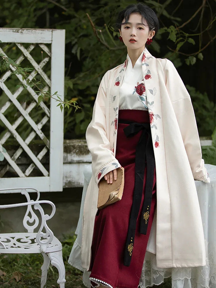 Rose | Modern Red Hanfu - Yandan_Hanfu