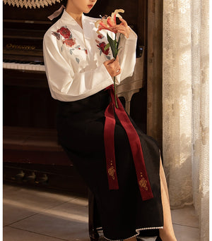 Rose | Modern Red Hanfu - Yandan_hanfu_china