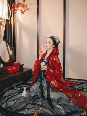Tang Dynasty | Red Hanfu - Yandan_Hanfu