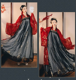 Tang Dynasty | Red Hanfu - Yandan_hanfu_china