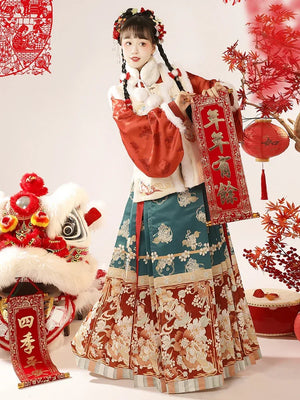 Lunar New Year | Ming Dynasty Rabbit Red Hanfu-岁岁今朝 - Yandan_Hanfu