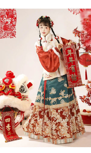 Lunar New Year | Ming Dynasty Rabbit Red Hanfu-岁岁今朝 - Yandan_Hanfu