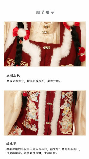 Lunar New Year | Ming Dynasty Rabbit Red Hanfu-岁岁今朝 - Yandan_Hanfu