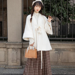 Ming Dynasty | Winter Modern Hanfu Set (暖暖) - Yandan_Hanfu