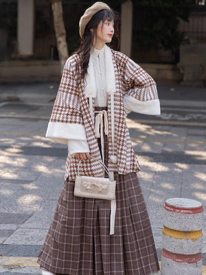 Ming Dynasty | Winter Modern Hanfu Set (暖暖) - Yandan_Hanfu