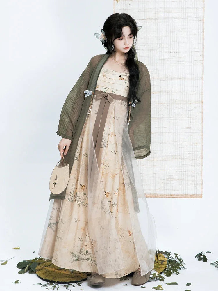 Green Modern Hanfu Dress (禅意) - Yandan_Hanfu
