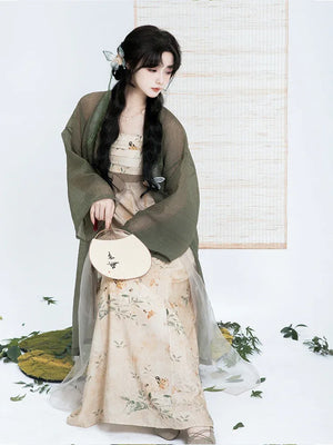 Green Modern Hanfu Dress (禅意) - Yandan_Hanfu